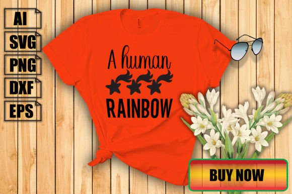 A Human Rainbow Graphics