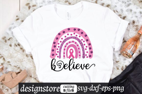 Believe Rainbow Svg Graphics for T-Shirt Designs