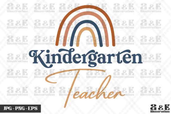 Boho Kindergarten Teacher Rainbow Squad Graphics