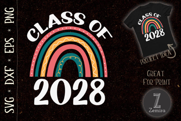 CLASS of 2028 Rainbow School Student Graphics