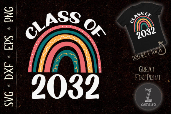 CLASS of 2032 Rainbow School Student Graphics