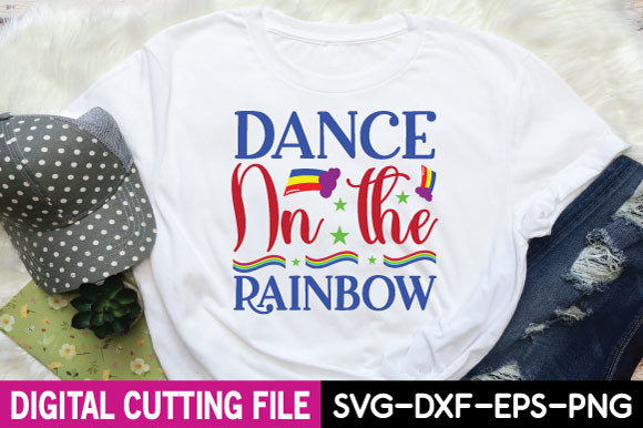 Dance on the Rainbow Svg Graphics