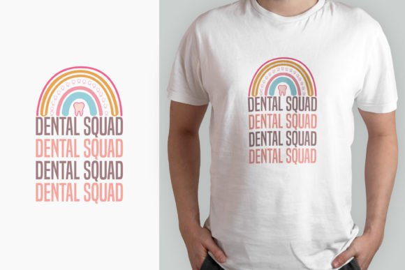 Dental Squad Rainbow T-shirt Design Graphics