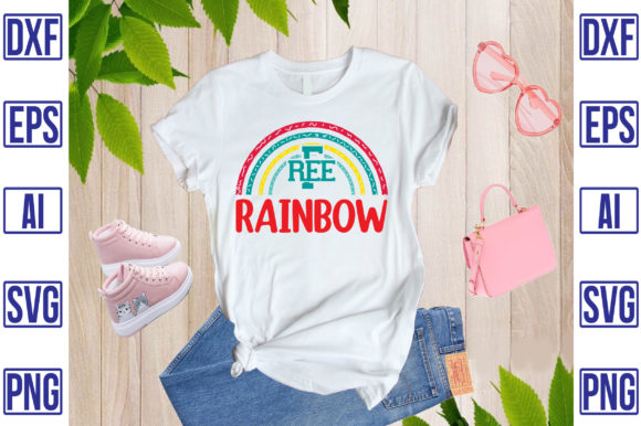 Free Rainbow Graphics for T-Shirt Designs