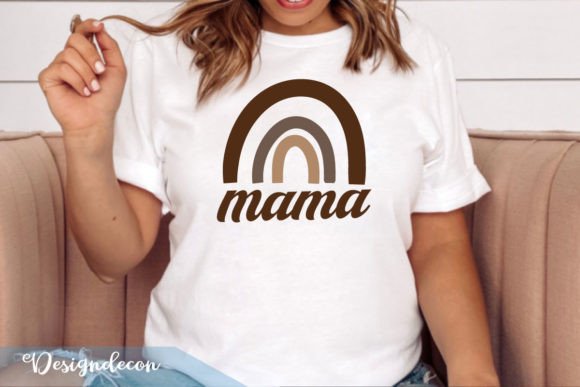 Mama Retro Rainbow Sublimation SVG Graphics