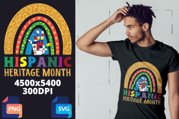 National Hispanic Heritage Month T-shirt Graphics