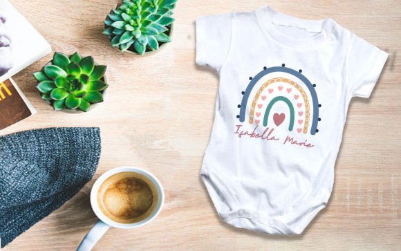 Rainbow Baby Onesie Baby Saying Cute Graphics