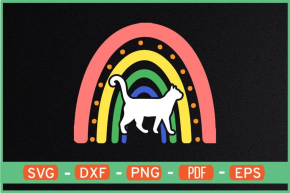 Rainbow Cats T-Shirt Designs Svg: Graphics and Crafts