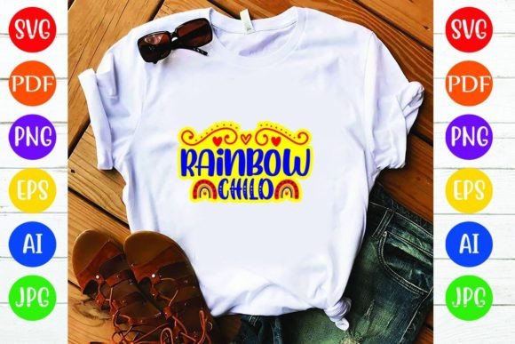 Rainbow Child: Graphics for T-Shirt Designs