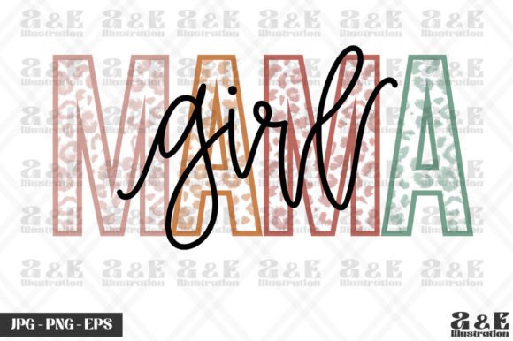 Rainbow Girl Mama Leopard Gender Reveal Graphics