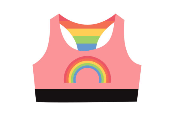 Rainbow Icon Undershirt Design Creative Graphics Freebies