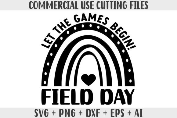 Rainbow Let the Games Begin Field Day Graphics