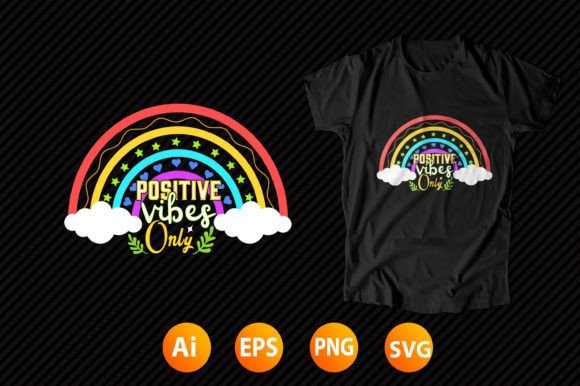 Rainbow T-shirt Design 28: Graphics for T-Shirt Designs