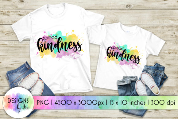 Spread Kindness Positive Colorful Print