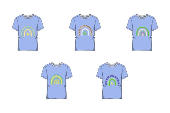 T-shirt with Rainbow Design