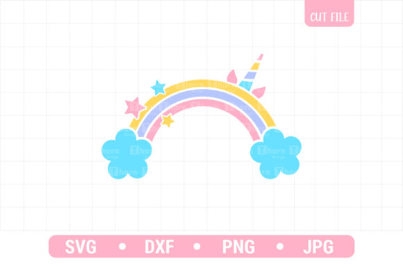 Unicorn Rainbow SVG for T-Shirt Designs