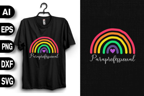 Vintage Rainbow Paraprofessional Graphics